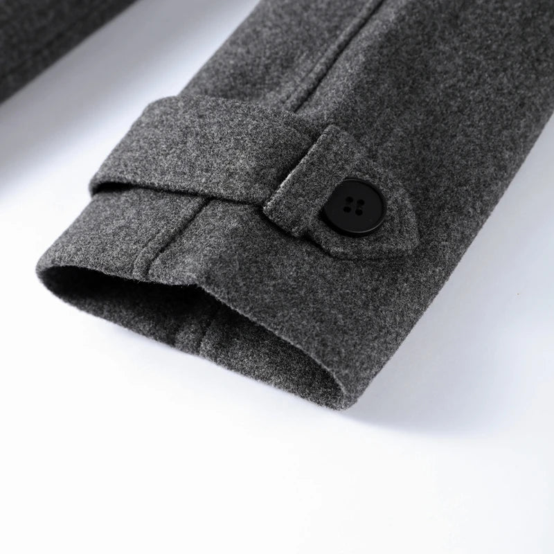 ZEYA - Alicia Gray Belted Long Coat