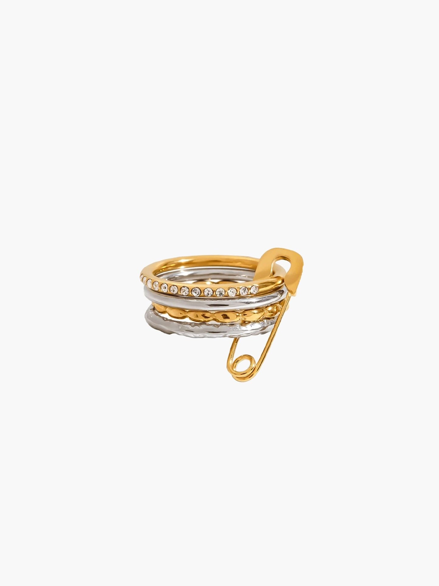 ZEYA - Claudine stacked Pin Rings