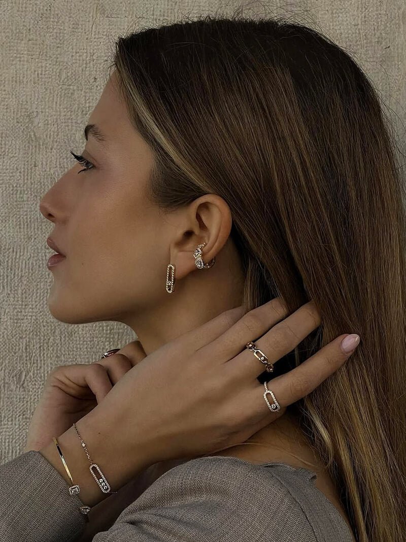 ZEYA - Emma - Geometric Ring for Women, Elegant Sterling Silver Design