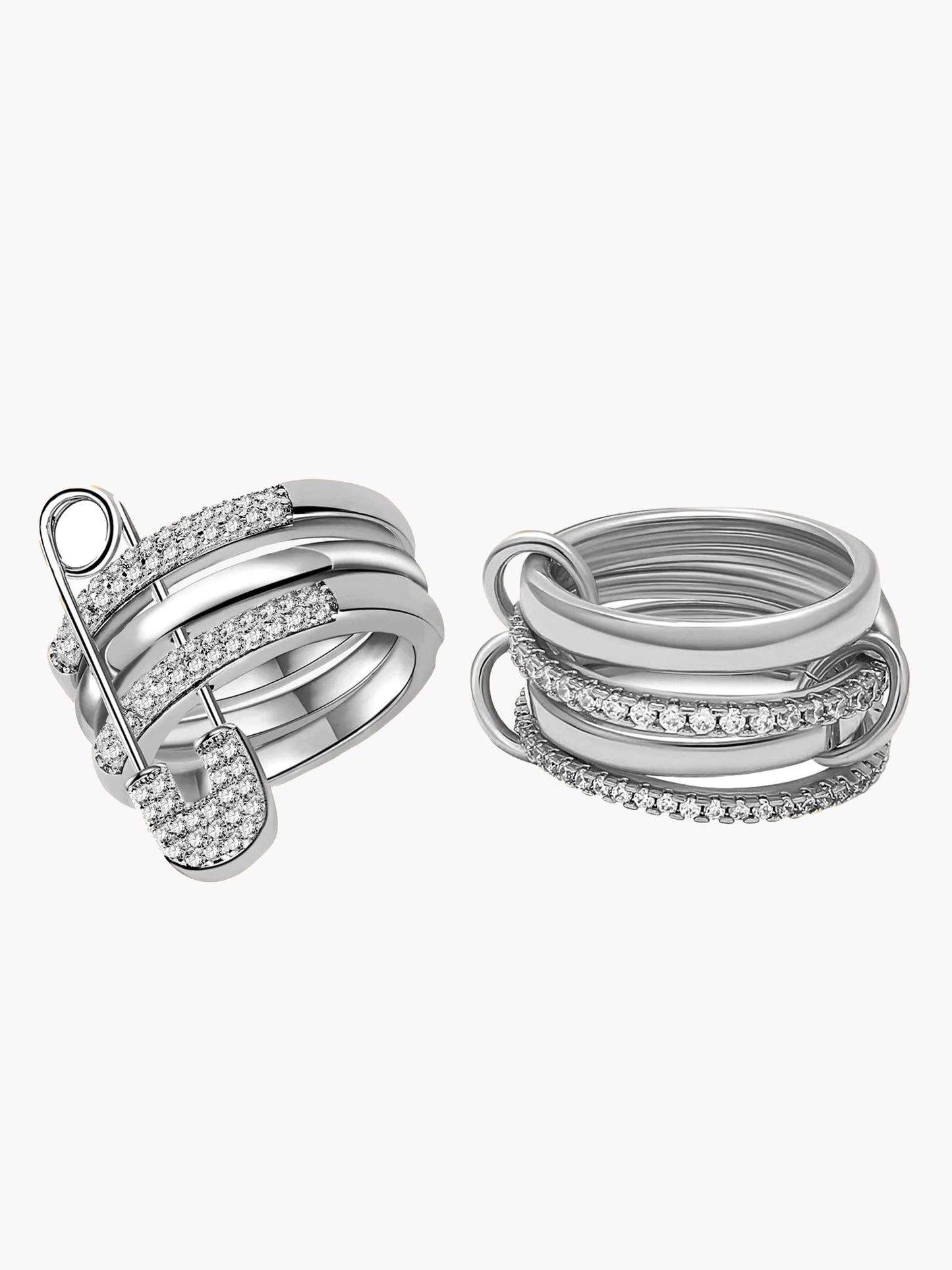 ZEYA - Iconic Ring Bundle Silver