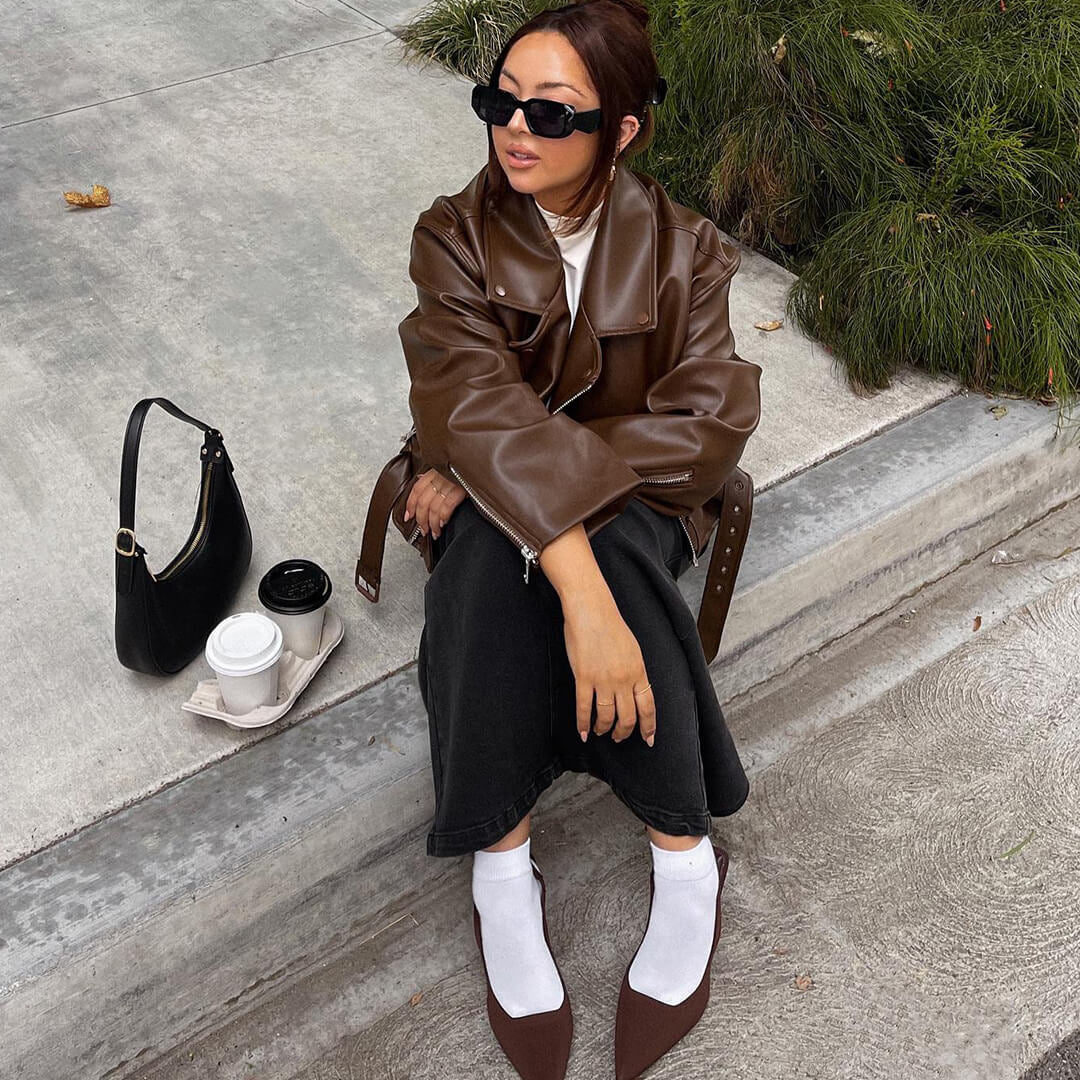 Veste en similicuir vegan Felicity