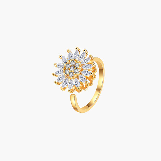 Anello Spinner Fiore Ansia