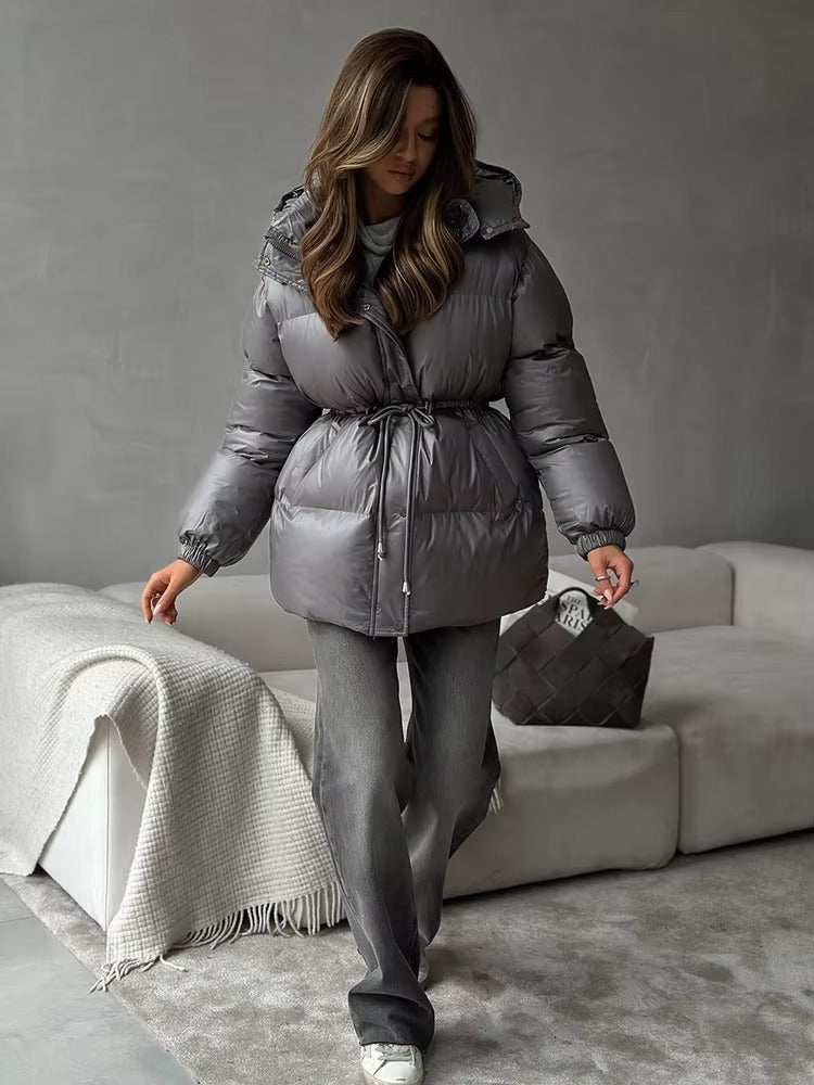 ZEYA - Elaine Drawstring Hooded Puffer Coat